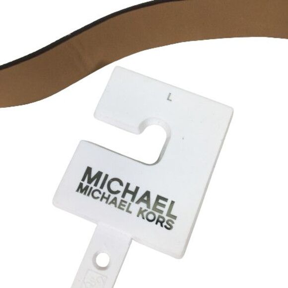 MICHAEL KORS Signature Logo Gold Chain Belt Waist Bag Fanny Pack Brown Large NWT - Picture 14 of 14